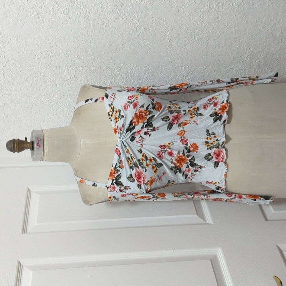 White Floral Off the shoulder top